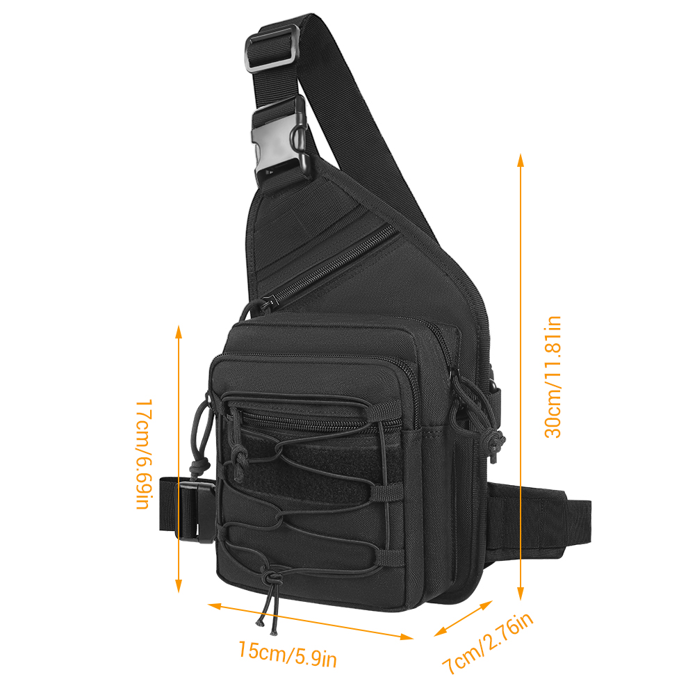 Edc Concealed Carry Sling Bag - Borsa Tattica a Tracolla per Trasporto