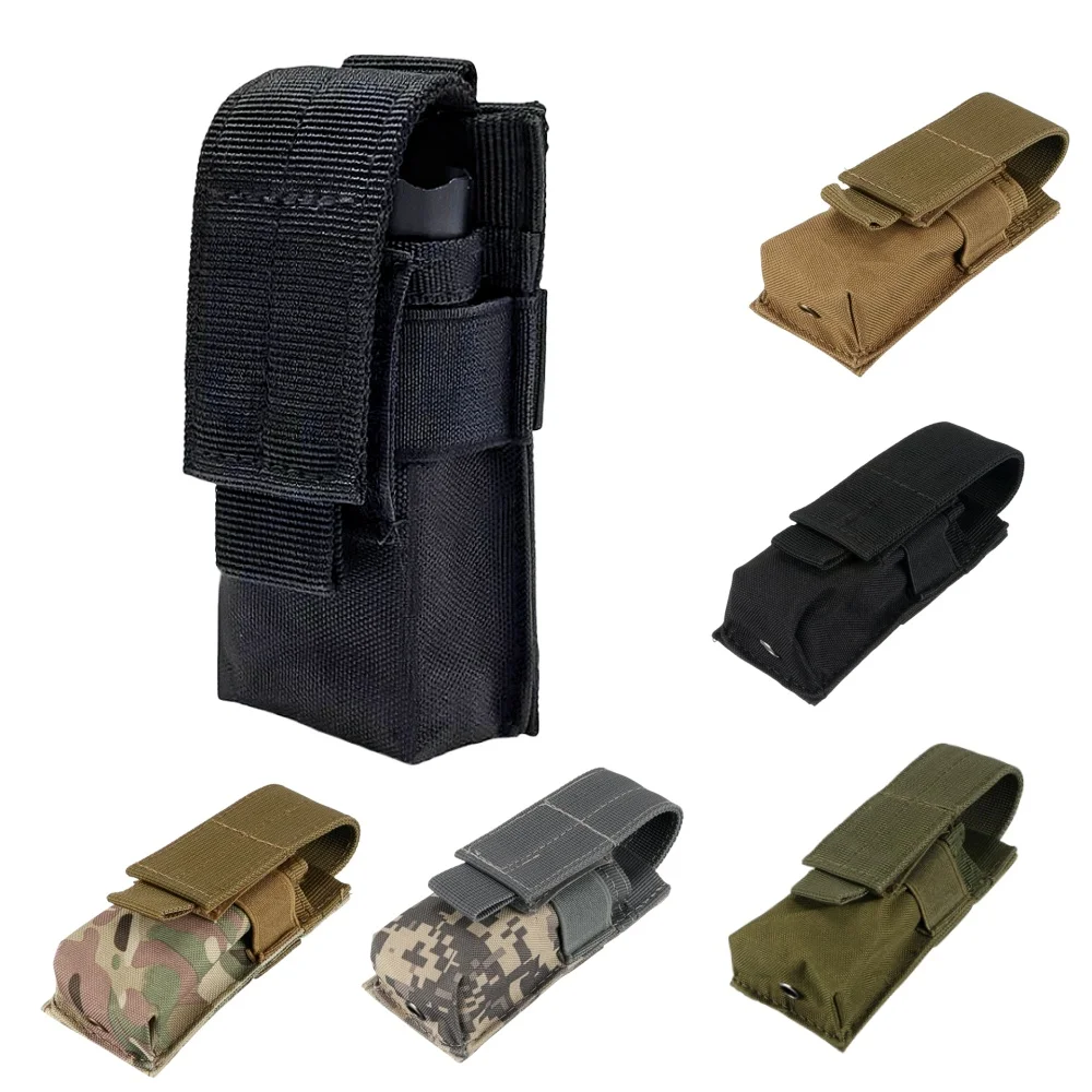 Edc Carry Knife - Molle Tattico M5 Torcia Elettrica Pouch
