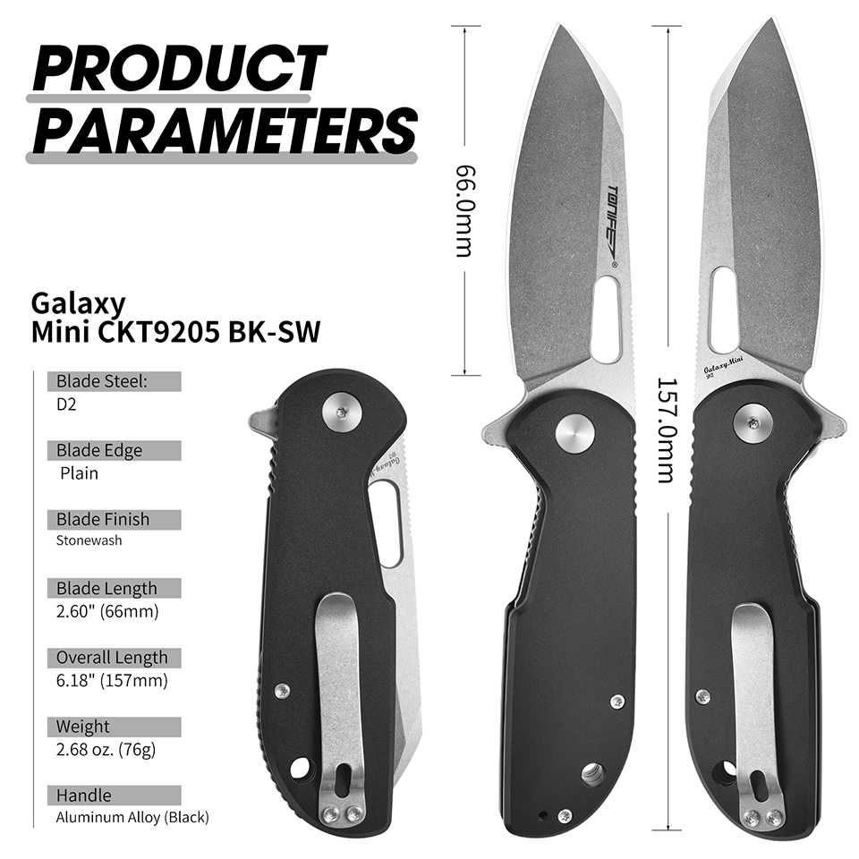 Edc Carry Pocket Knife - Coltello pieghevole TONIFE Galaxy Mini CKT9205