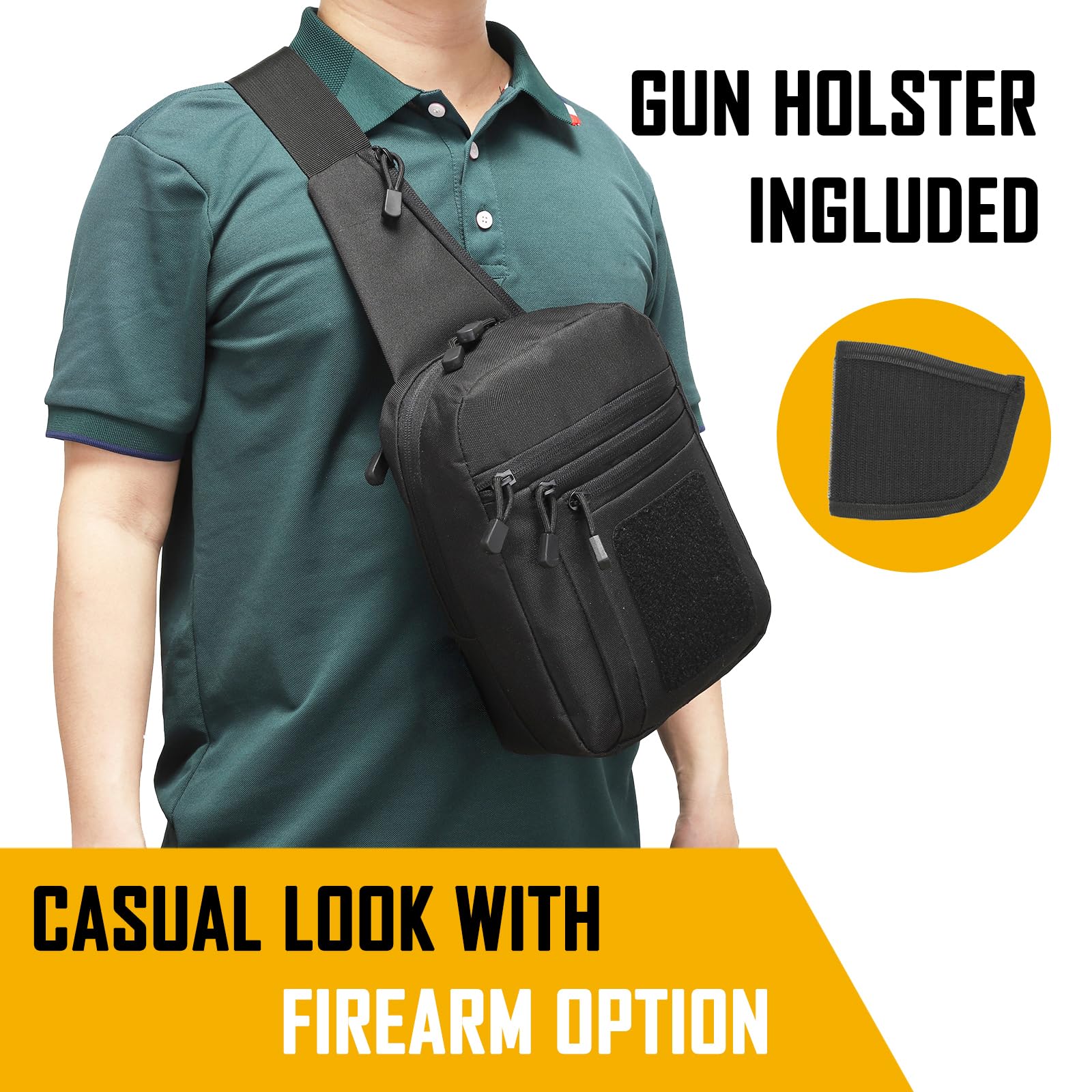 Borsa a tracolla da trasporto  - Edc Concealed Carry Sling Bag recensione e prezzo