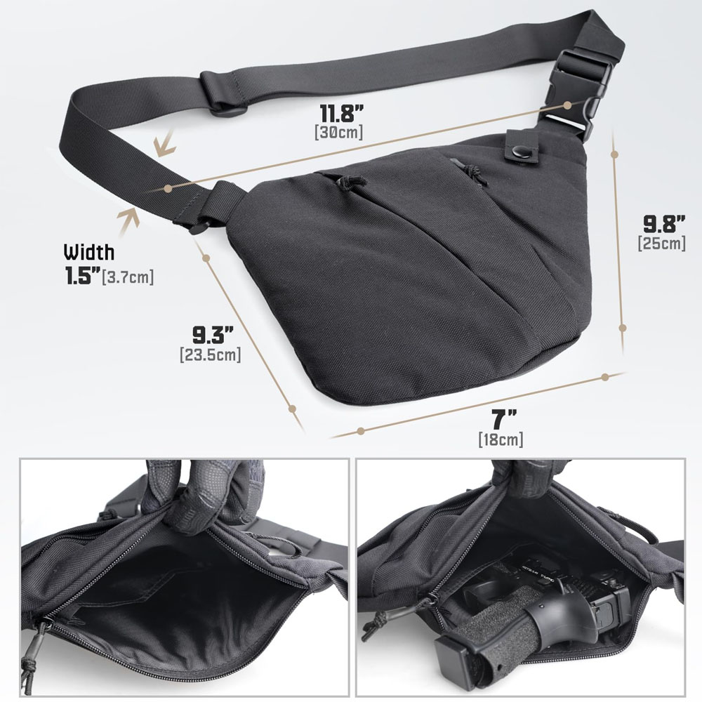 Borsa da trasporto tattica per - Edc Concealed Carry Sling Bag recensione e prezzo
