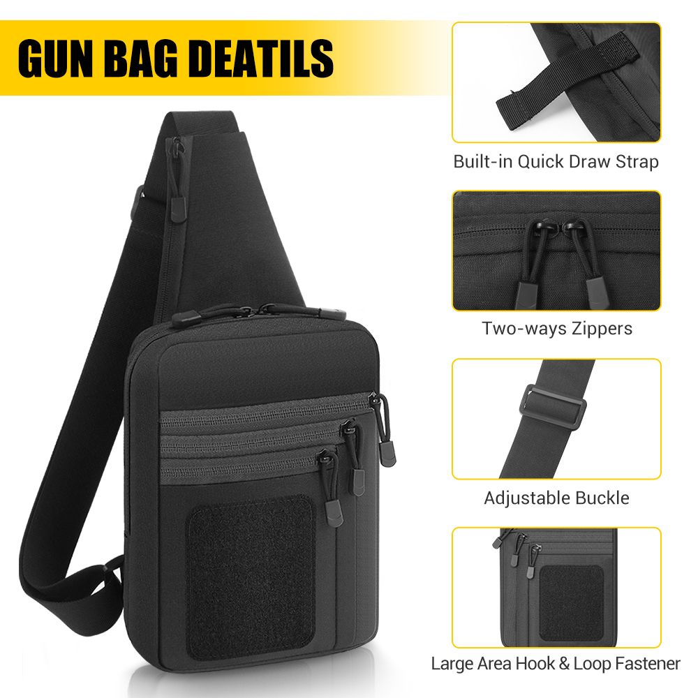 Borsa tattica per pistola per  - Edc Concealed Carry Sling Bag recensione e prezzo