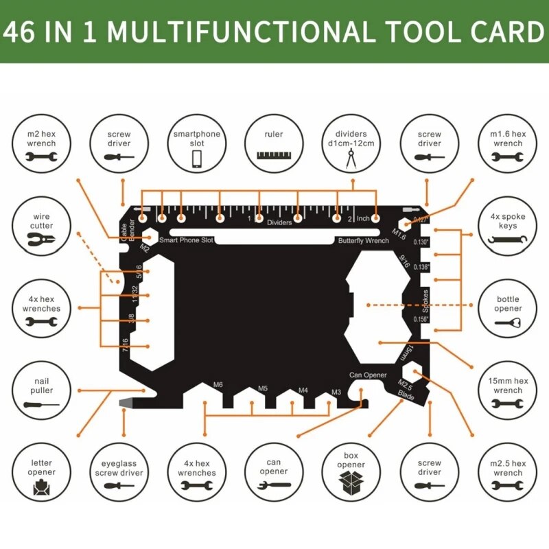 Multi Tool 46 in 1 dimensioni  - Multitool Credit Card recensione e prezzo