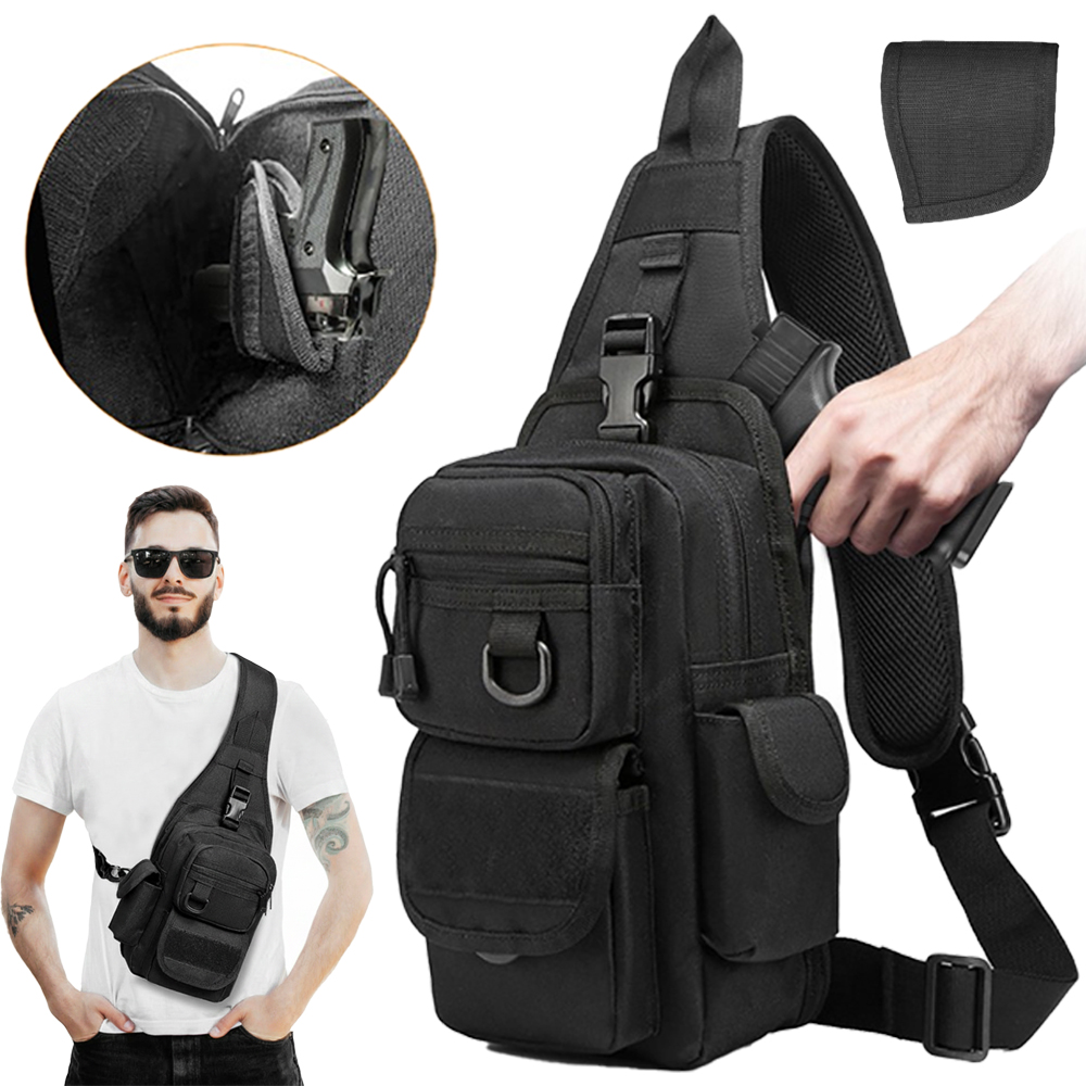 Borsa Tattica per Pistola, Bor - Edc Concealed Carry Sling Bag recensione e prezzo