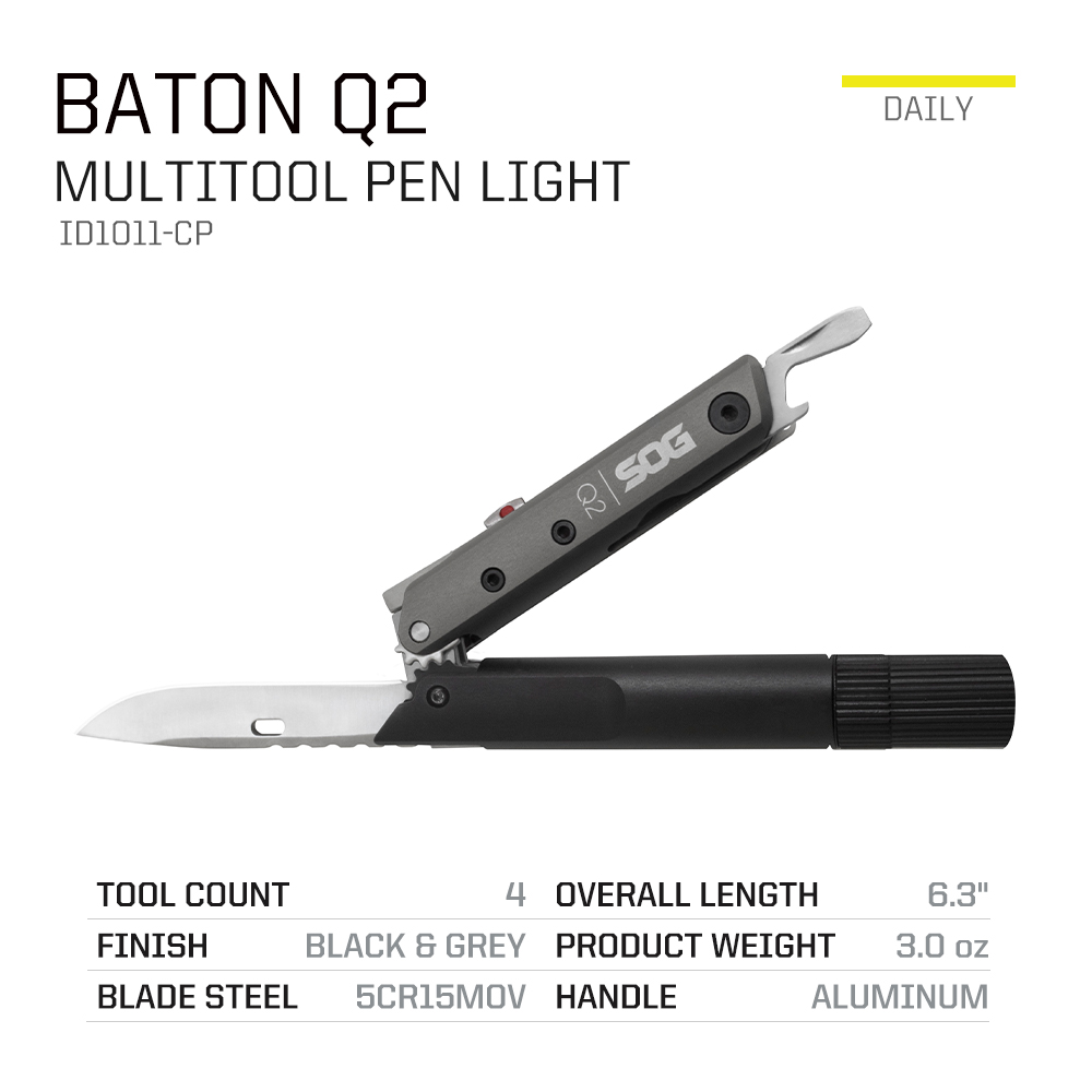 SOG BATON Q2 Penna multiutensi - Edc Carry Knife recensione e prezzo
